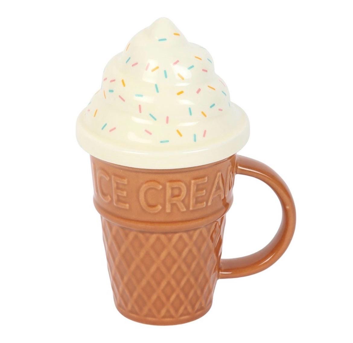 Eiscreme Tasse mit Deckel