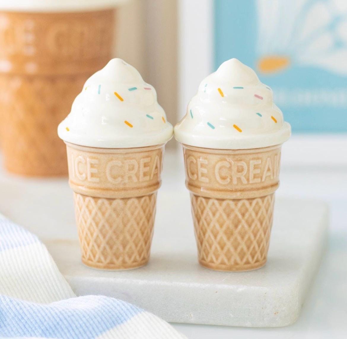 Eiscreme Salz- & Pfefferstreuer Set