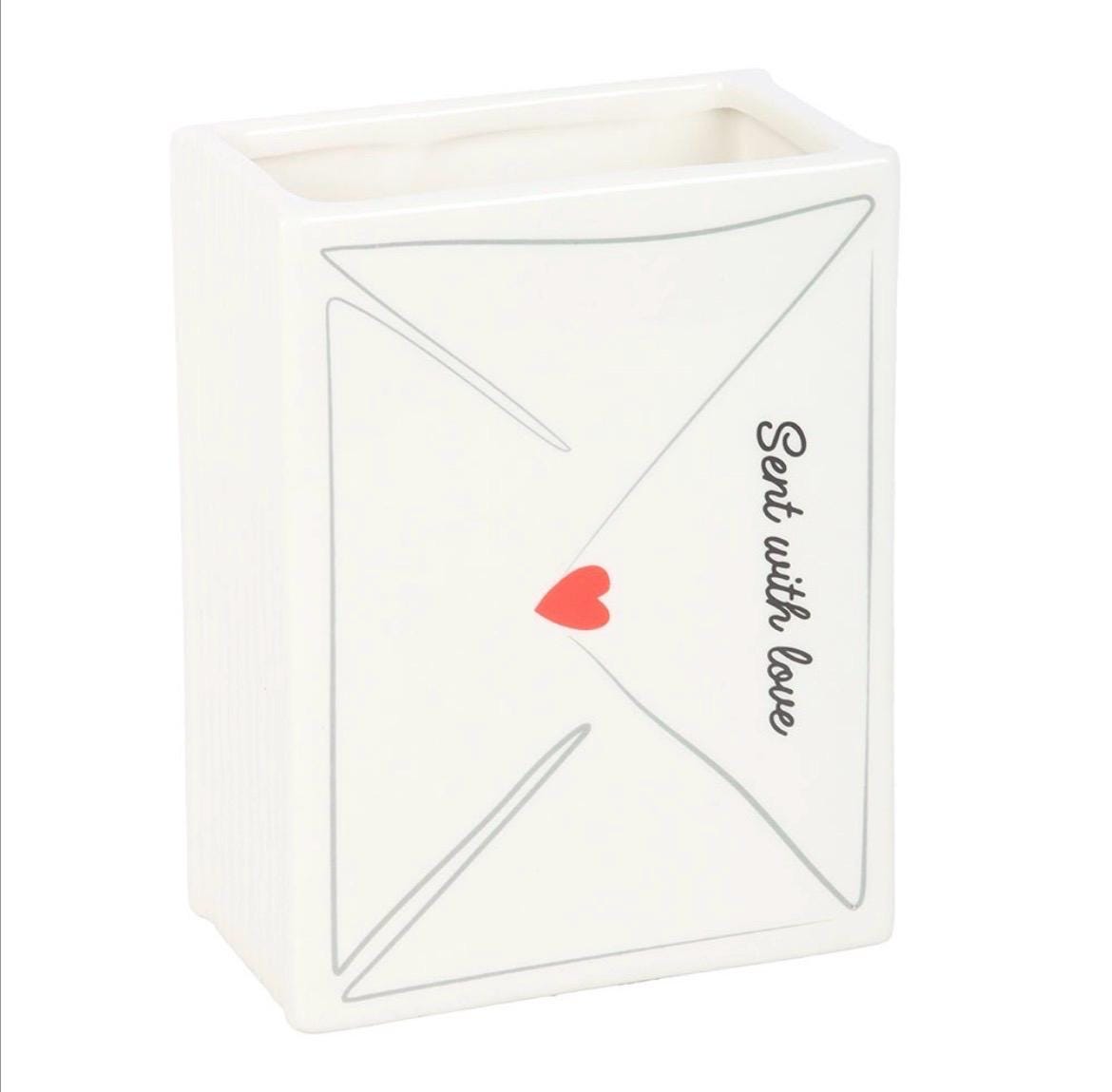 Sent With Love Briefvase aus Keramik