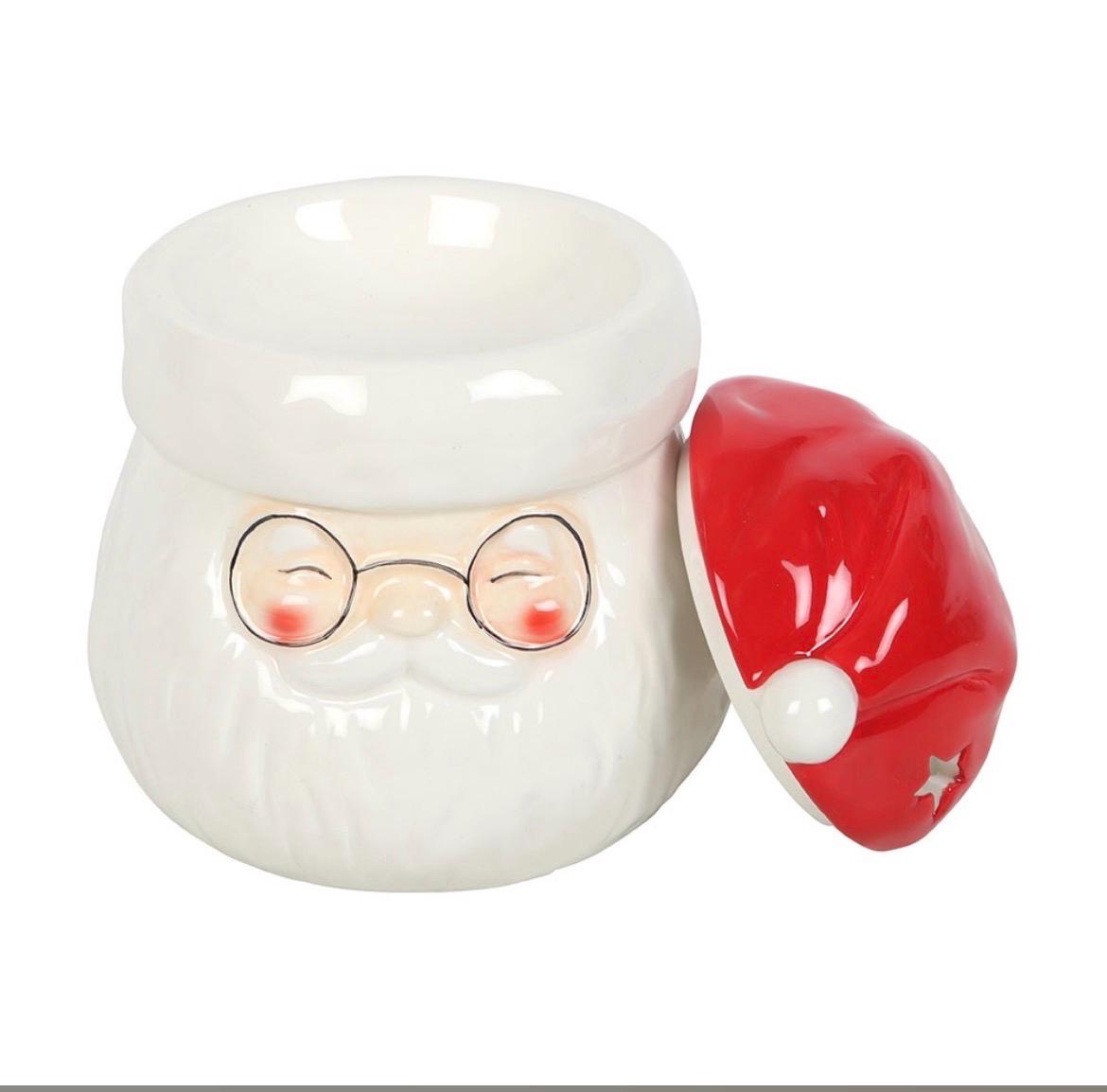 Santa Wachsmelt und Ölbrenner aus Keramik