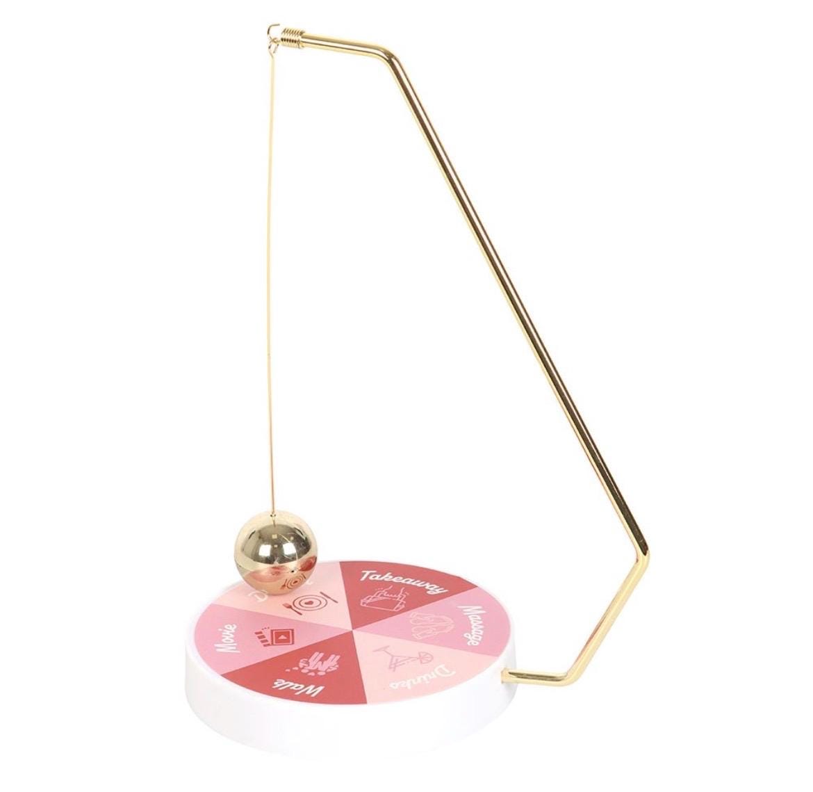 Date Night Pendelspiel mit Metallpendel | Entscheidungshelfer für Paare | Date Ideen Roulette | Geschenk für Paare