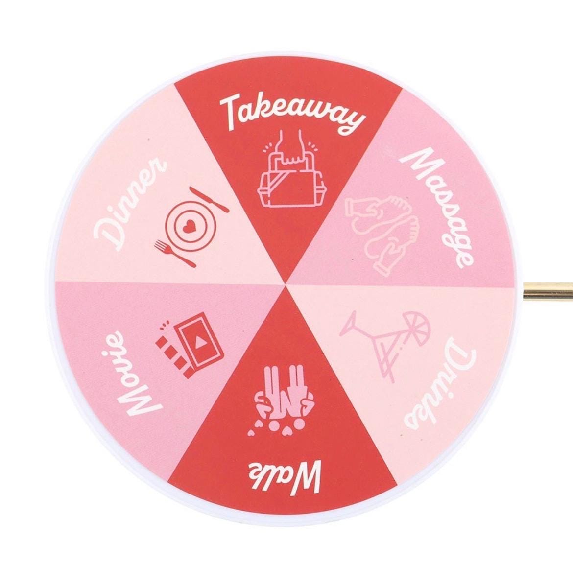 Date Night Pendelspiel mit Metallpendel | Entscheidungshelfer für Paare | Date Ideen Roulette | Geschenk für Paare