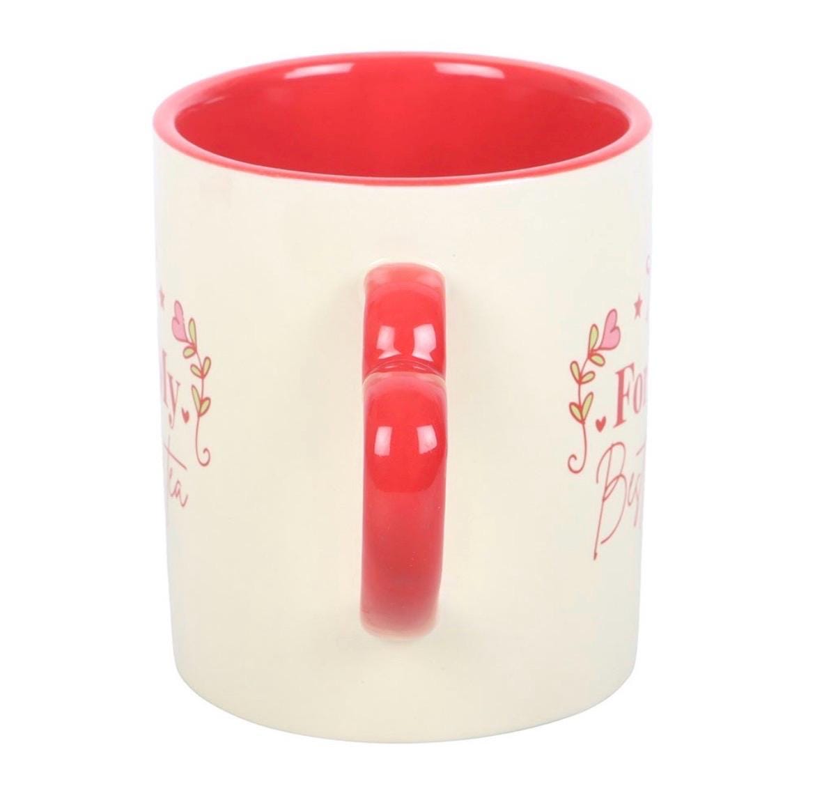 For My Best-Tea Mug | Bestie Tasse | Freundschaft Tasse | Herz Henkel Tasse | Geschenk für beste Freundin | Teetasse | Best Friend Gift