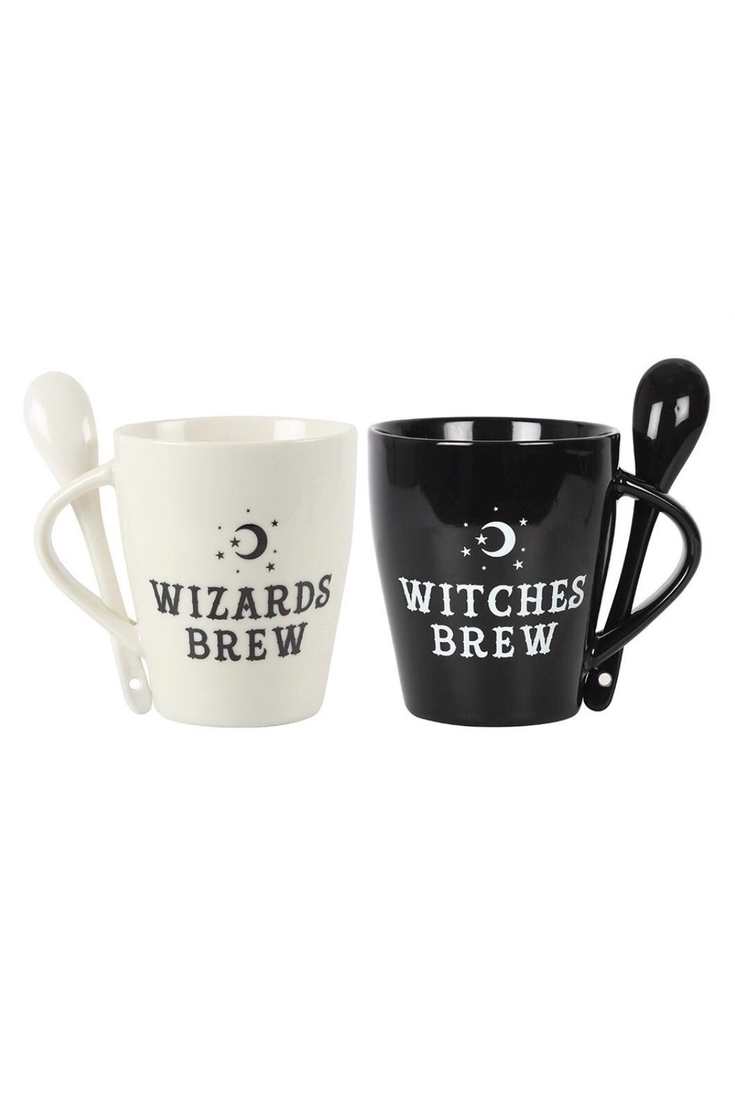 Witches Brew Mug Set | Wizards Brew Tasse | Hexen Tasse | Magische Kaffeetasse | Gothic Geschenk | Witchcore Dekoration | Halloween Mug