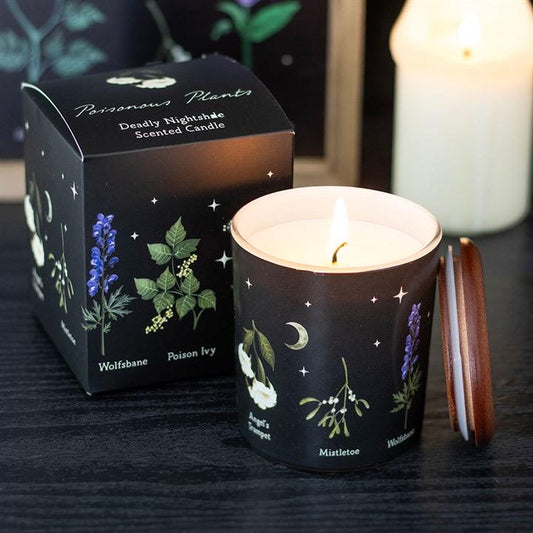 Poisonous Plants Duftkerze Deadly Nightshade | Gothic Kerze | Witchcore Deko | Hexen Geschenk | Mystische Duftkerze