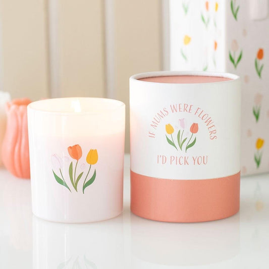 If Mums Were Flowers I’d Pick You Duftkerze | Muttertagsgeschenk | Mama Geschenk | French Tulip Kerze | Geschenk für Mama
