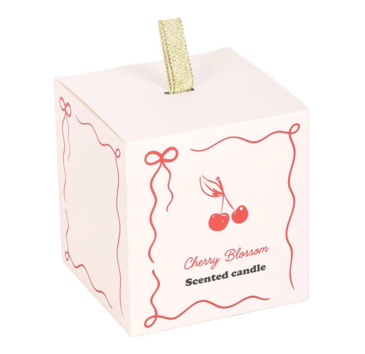 Mon Chéri Kerze im Glas | Kirschkerze | Cherry Blossom Duftkerze | Kirschblüten Duft | Romantische Geschenkidee