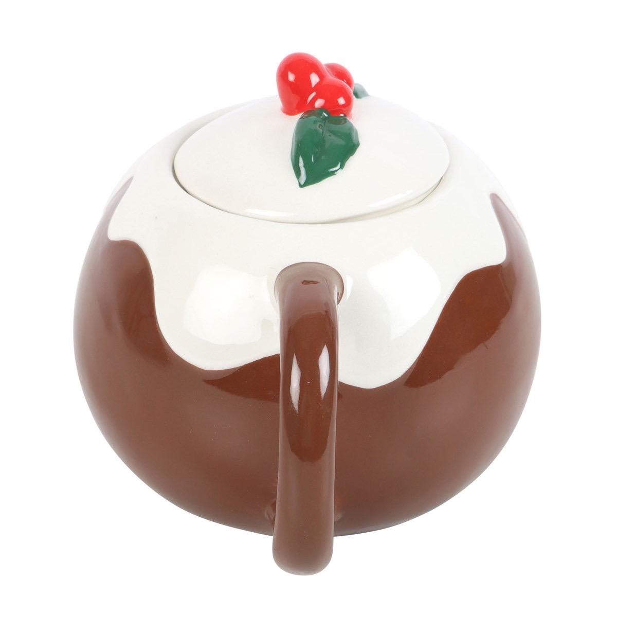 Christmas Pudding Tasse mit Deckel | Weihnachtspudding Becher | Winter Mug