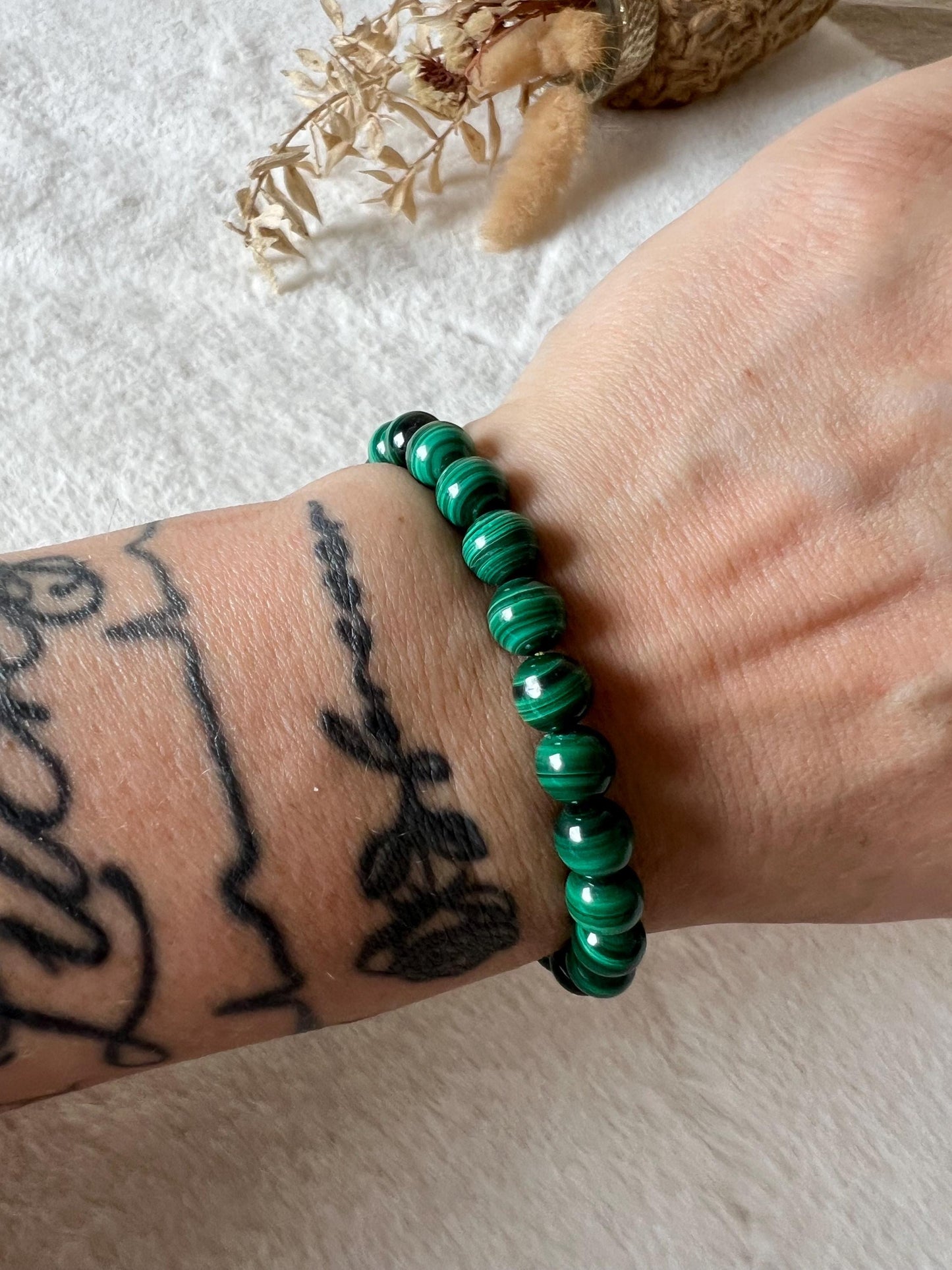 Malachit Armband | Echter Malachit Schmuck | High Quality | Edelstein Armband